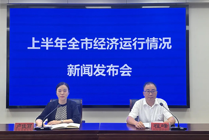 上半年全市经济运行情况新闻发布会